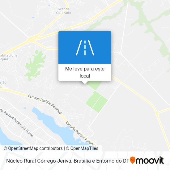 Núcleo Rural Córrego Jerivá mapa