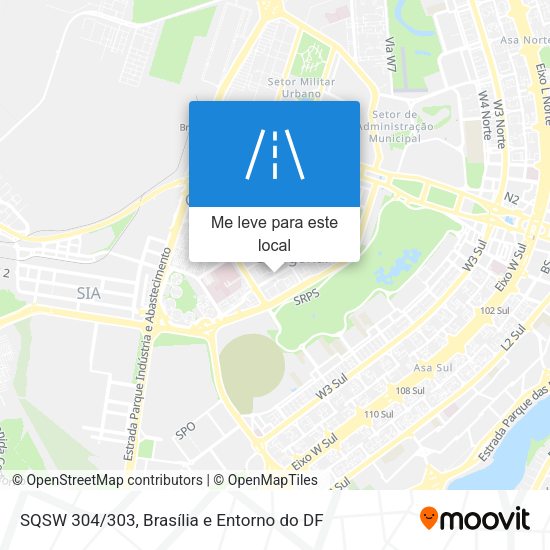 SQSW 304/303 mapa