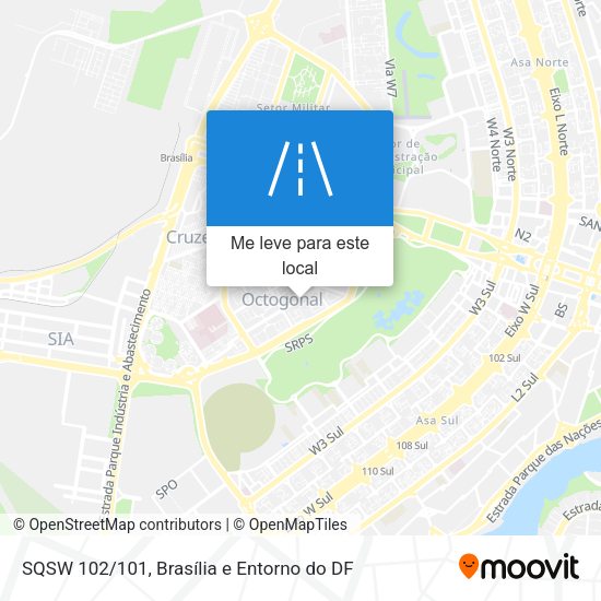 SQSW 102/101 mapa