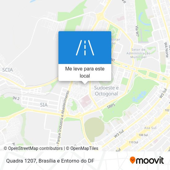 Quadra 1207 mapa