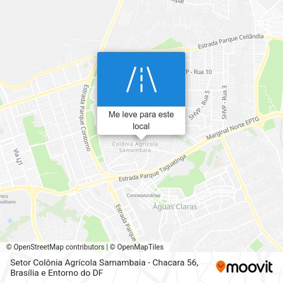 Setor Colônia Agrícola Samambaia - Chacara 56 mapa