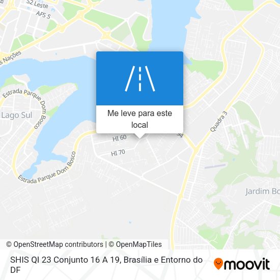SHIS QI 23 Conjunto 16 A 19 mapa