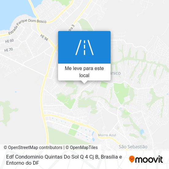 Edf Condominio Quintas Do Sol Q 4 Cj B mapa