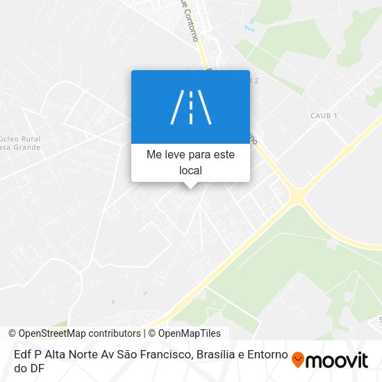 Edf P Alta Norte Av São Francisco mapa