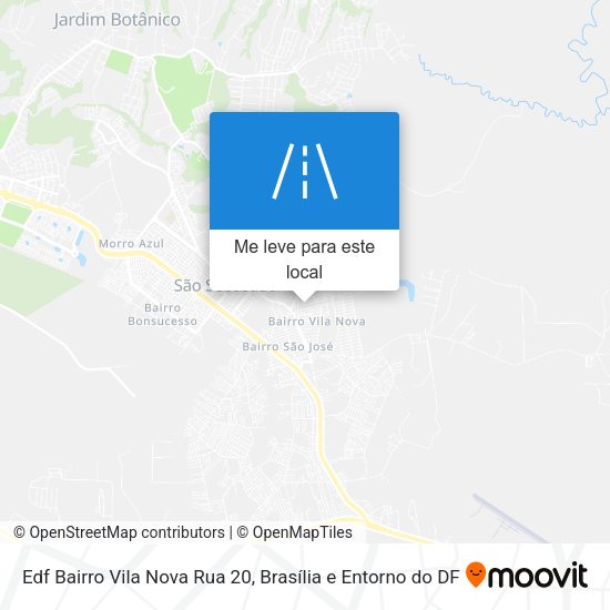 Edf Bairro Vila Nova Rua 20 mapa