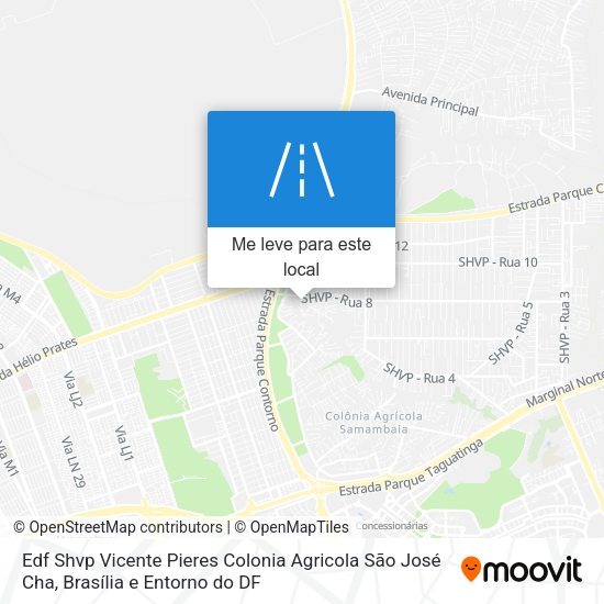 Edf Shvp Vicente Pieres Colonia Agricola São José Cha mapa