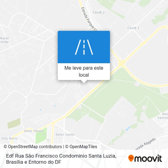 Edf Rua São Francisco Condominio Santa Luzia mapa