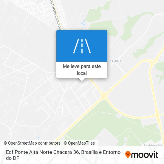 Edf Ponte Alta Norte Chacara 36 mapa
