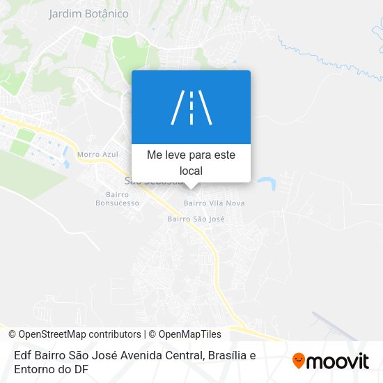Edf Bairro São José Avenida Central mapa