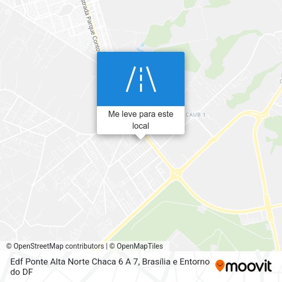Edf Ponte Alta Norte Chaca 6 A 7 mapa