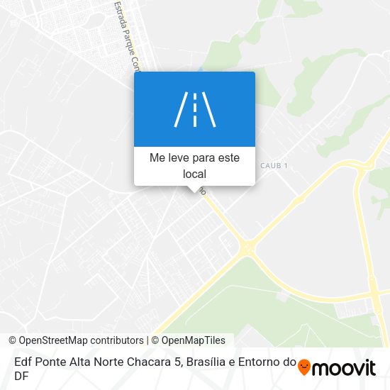 Edf Ponte Alta Norte Chacara 5 mapa