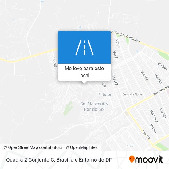 Quadra 2 Conjunto C mapa