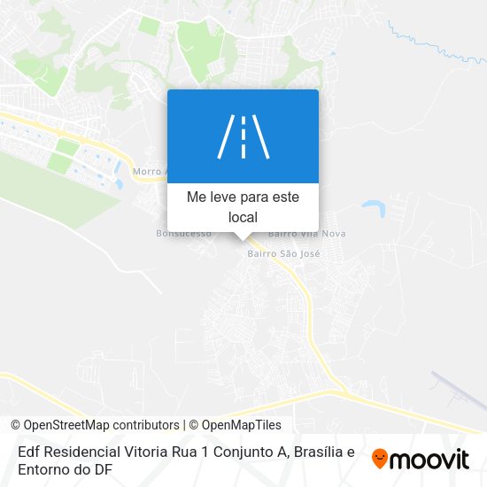 Edf Residencial Vitoria Rua 1 Conjunto A mapa