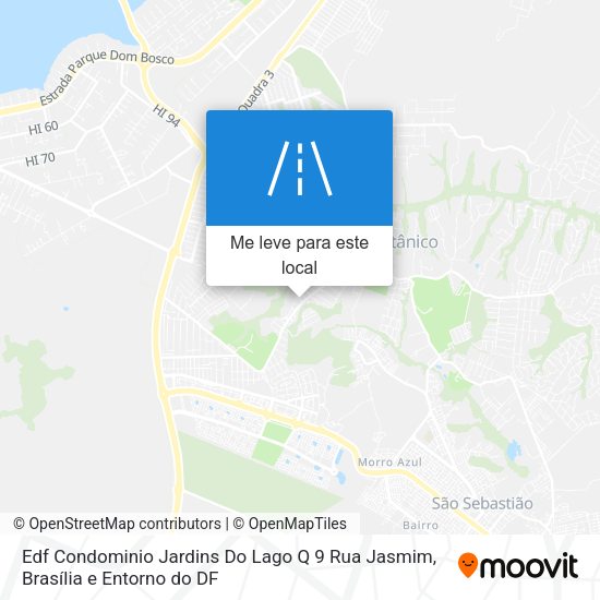 Edf Condominio Jardins Do Lago Q 9 Rua Jasmim mapa