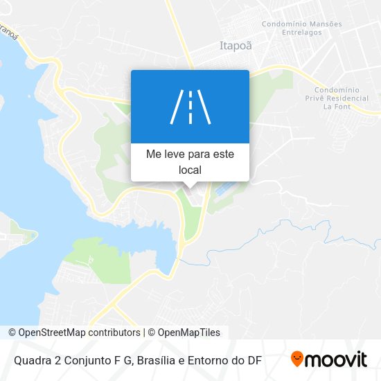 Quadra 2 Conjunto F G mapa
