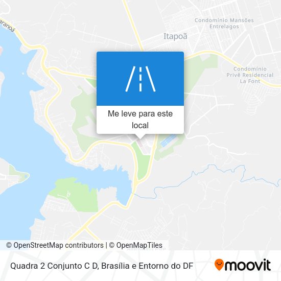 Quadra 2 Conjunto C D mapa