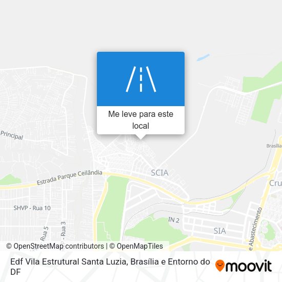 Edf Vila Estrutural Santa Luzia mapa
