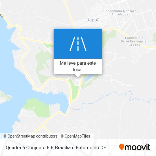 Quadra 6 Conjunto E F mapa