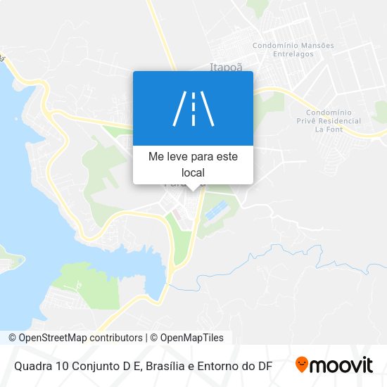 Quadra 10 Conjunto D E mapa