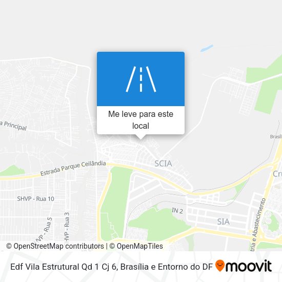 Edf Vila Estrutural Qd 1 Cj 6 mapa