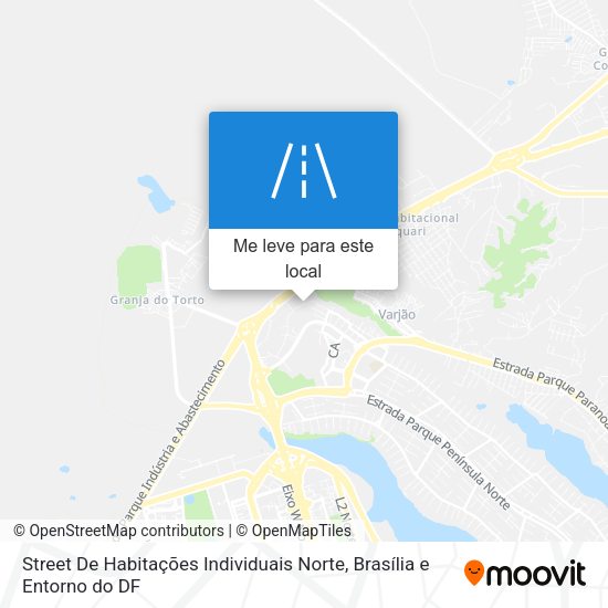 Street De Habitações Individuais Norte mapa