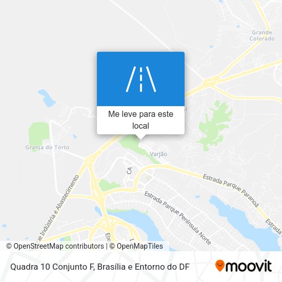 Quadra 10 Conjunto F mapa