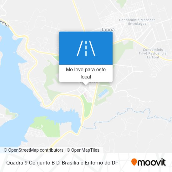 Quadra 9 Conjunto B D mapa