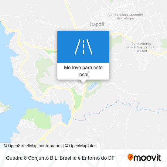 Quadra 8 Conjunto B L mapa
