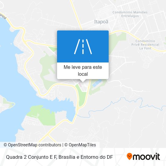 Quadra 2 Conjunto E F mapa