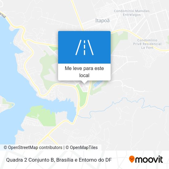 Quadra 2 Conjunto B mapa