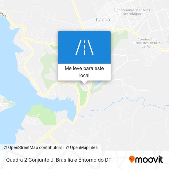 Quadra 2 Conjunto J mapa