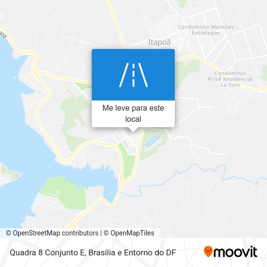 Quadra 8 Conjunto E mapa