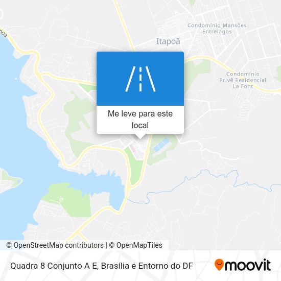 Quadra 8 Conjunto A E mapa