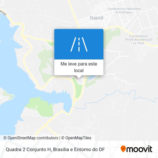 Quadra 2 Conjunto H mapa