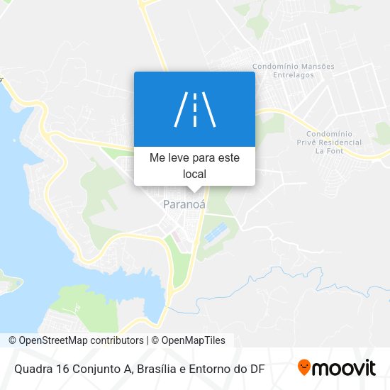 Quadra 16 Conjunto A mapa