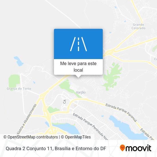 Quadra 2 Conjunto 11 mapa