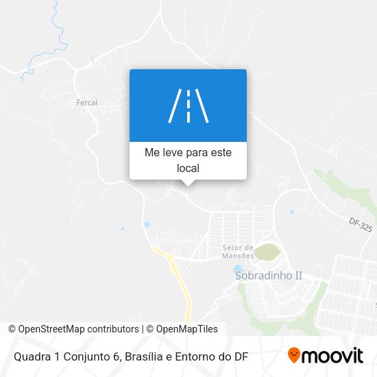 Quadra 1 Conjunto 6 mapa