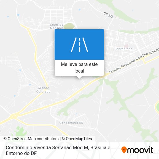 Condomínio Vivenda Serranas Mod M mapa
