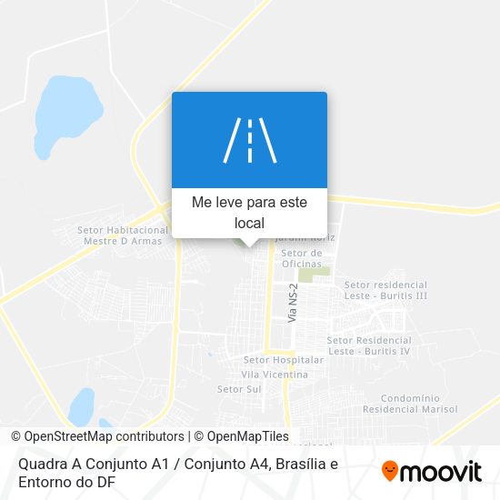 Quadra A Conjunto A1 / Conjunto A4 mapa