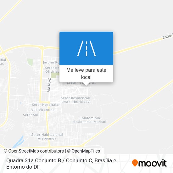 Quadra 21a Conjunto B / Conjunto C mapa