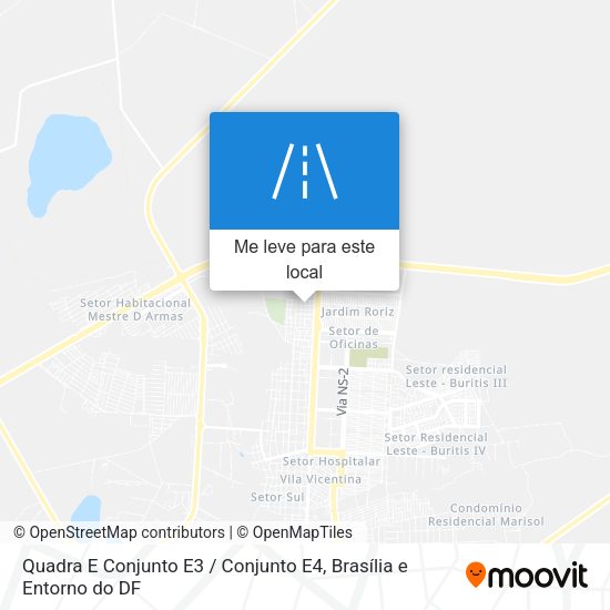 Quadra E Conjunto E3 / Conjunto E4 mapa
