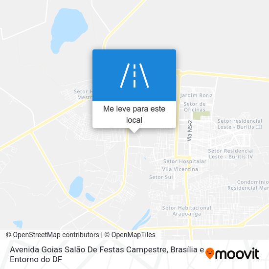 Avenida Goias Salão De Festas Campestre mapa