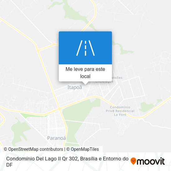 Condomínio Del Lago II Qr 302 mapa