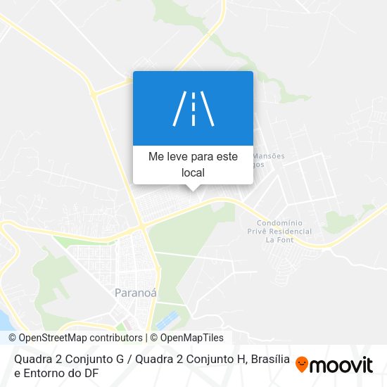 Quadra 2 Conjunto G / Quadra 2 Conjunto H mapa
