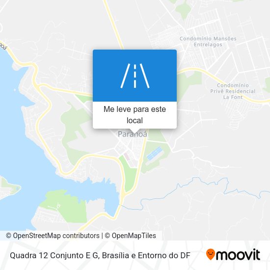 Quadra 12 Conjunto E G mapa
