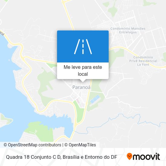 Quadra 18 Conjunto C D mapa