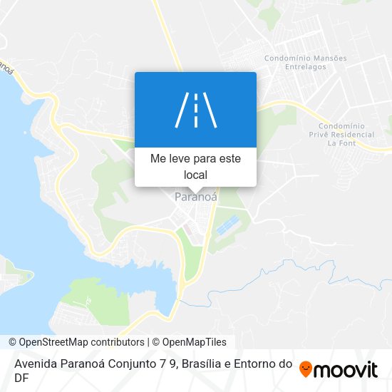 Avenida Paranoá Conjunto 7 9 mapa