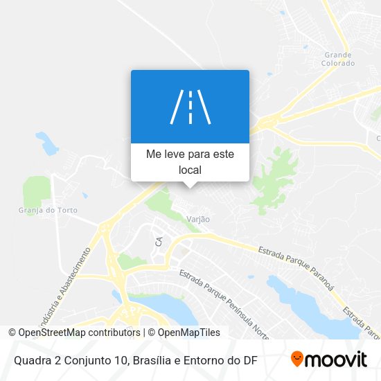 Quadra 2 Conjunto 10 mapa