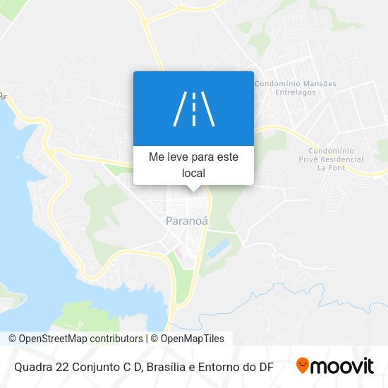 Quadra 22 Conjunto C D mapa