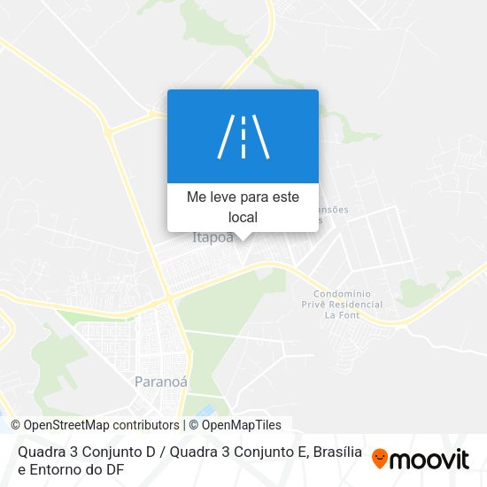 Quadra 3 Conjunto D / Quadra 3 Conjunto E mapa